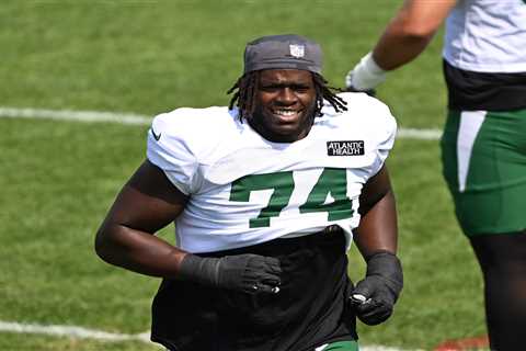 First-rounder Olu Fashanu ‘making the most’ of learning behind veteran Jets linemen