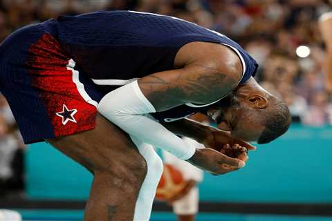 LeBron James gets four stitches after taking nasty elbow in USA’s win over Brazil