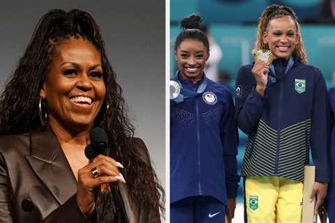 Michelle Obama Weighs In On Simone Biles And Jordan Chiles Bowing To Rebeca Andrade A Day After An..