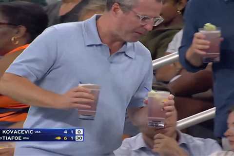 Cocktail-laden man reveals truth behind embarrassing viral US Open video