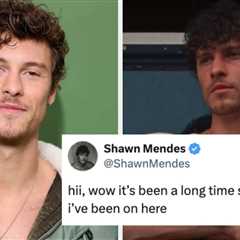 Shawn Mendes Proved He's Back On Twitter With A Thirsty Photo, And Everyone Is Losing It