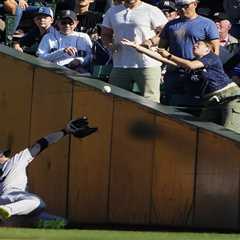 Yankees’ Juan Soto likely avoids major injury after Aaron Judge-like wall collision: ‘A little..