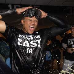 Photos: NY Yankees celebrate AL East title after blowout victory over Orioles