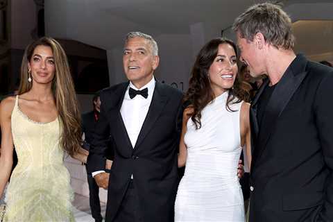 Brad Pitt Makes Red Carpet Debut with Ines de Ramon at Venice Film Festival