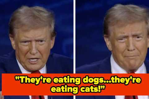 Donald Trump Made A Bizarre And Baseless Claim That Immigrants Are Eating Pets, And The Reactions..