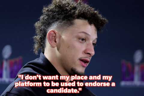 Here's Why Patrick Mahomes Says He Will Not Publicly Pick A Side In The Upcoming Presidential..