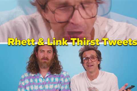 Rhett And Link Hilariously Reacted To All Your Thirsty And Dirty Tweets About Them