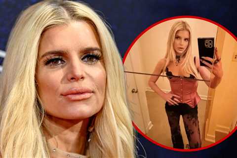 Jessica Simpson Flaunts Slim Physique in Racy, S&M-Inspired Top