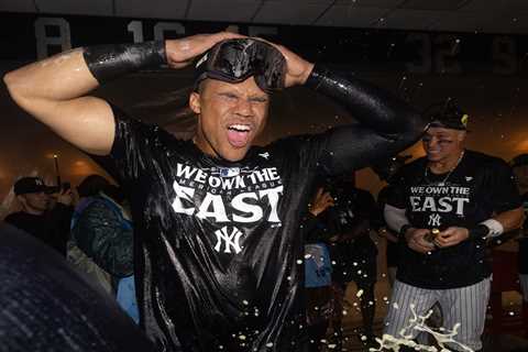 Photos: NY Yankees celebrate AL East title after blowout victory over Orioles