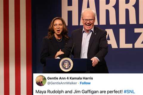 Maya Rudolph And Jim Gaffigan's Impressions Of Kamala Harris And Tim Walz On SNL Are Going Viral