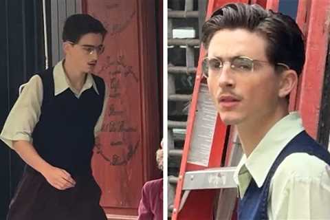 Timothée Chalamet Transforms Into Ping-Pong Pro on 'Marty Supreme' Movie Set
