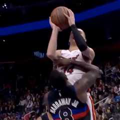 Tim Hardaway Jr. slams head, exits in wheelchair in scary Pistons moment