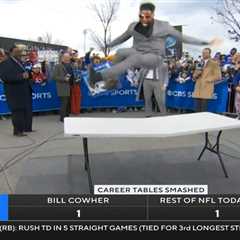 CBS NFL crew breaks tables in front of Bills Mafia before Chiefs game