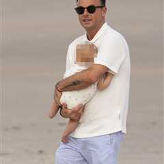 Ant McPartlin celebrates 49th birthday on the beach with family