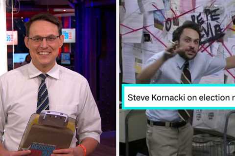 19 Hilarious Tweets About MSNBC's Steve Kornacki Because He's The Hardest Working Man On Election..