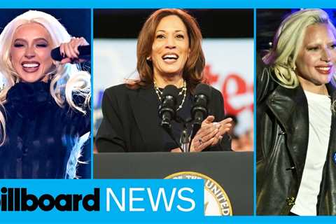 Christina Aguilera, Lady Gaga & More Show Up for Kamala Harris | Billboard News