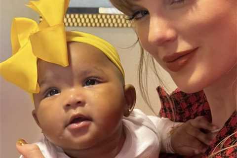 Taylor Swift shares sweet moment with Chiefs pal’s baby during win over Broncos: ‘Auntie Tay’