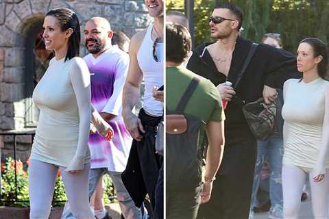 Bianca Censori Visits Disneyland With Friends