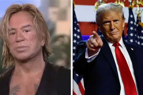 Mickey Rourke's Strange But Hilarious Interview About His Hatred Of Donald Trump Is Going Viral