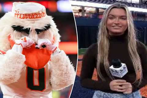 Syracuse football reporter accuses Miami mascot of hitting on her during game