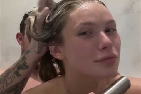 Johnny Manziel and girlfriend Josie Canseco appear in intimate bathtub video to celebrate..