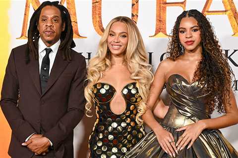 Jay-Z Attends 'Mufasa' Premiere With Beyonce and Blue Ivy Amid Rape Lawsuit