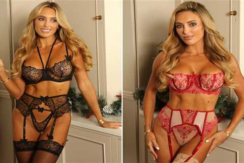 Amber Turner stuns fans with sizzling Christmas lingerie photoshoot