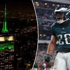 Empire State Building lights up in Eagles colors again — learning nothing from 2023 embarrassment