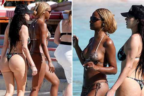 Stassie Karanikolaou Turns Up the Heat in St. Barts With Pal Justine Skye