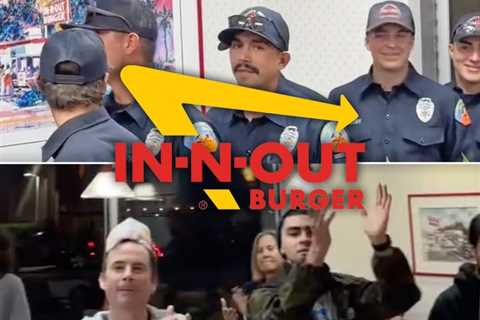 Firefighters Applauded at Emotional In-N-Out Visit in LA