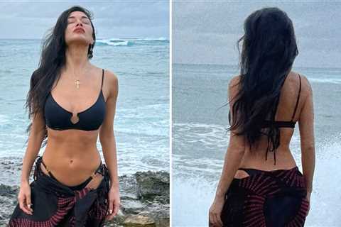 Nicole Scherzinger Heats Up Hawaii in Tiny Bikini & Sarong