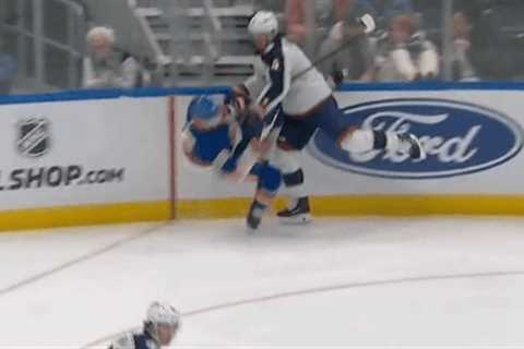 Noah Dobson exits with apparent leg injury in major Islanders concern