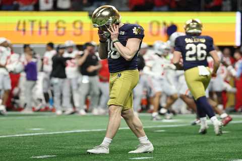 Notre Dame left to rue doinked field goal in CFP championship loss
