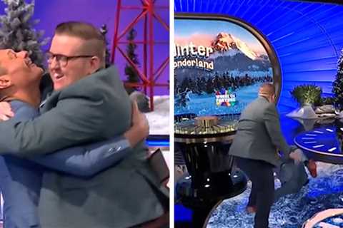 Ryan Seacrest Falls On Butt During 'Wheel Of Fortune' Celebration, Video