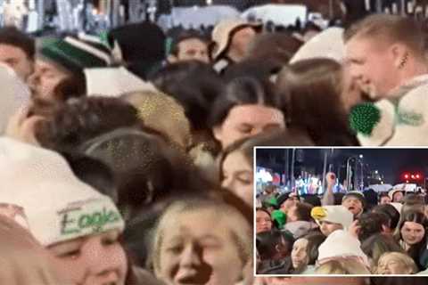 Disturbing video shows someone firing shots in the air as chaos erupts in Philadelphia after Eagles ..