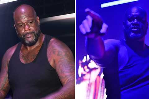 Shaq Goes Full DJ Diesel at Celeb-Packed Fun House Super Bowl Bash