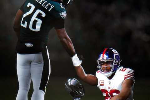 Odell Beckham Jr. takes Saquon Barkley down Giants memory lane after Super Bowl 2025 win