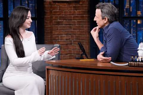 Seth Meyers Show Photos of Mikey Madison Highlight Simplicity