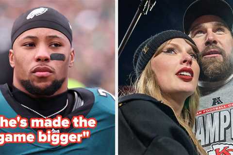 Travis Kelce's NFL Rival Saquon Barkley Went Out Of His Way To Defend Taylor Swift After She Got..