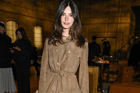 Monochromatic Chic: Emily Ratajkowski Shines at NYFW