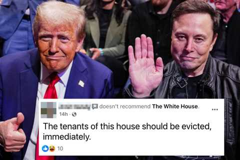 After Trump Referred To Himself As A King, People Are Review Bombing The White House On Facebook