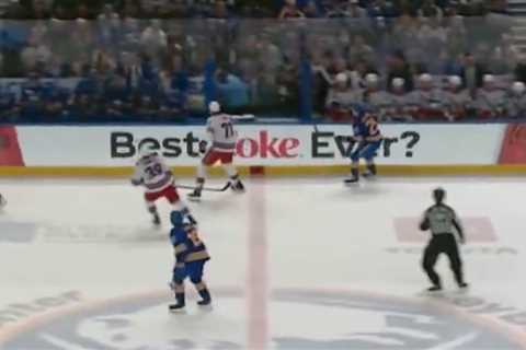 Sabres broadcaster takes puck to the face during Rangers game, drops massive on-air f-bomb