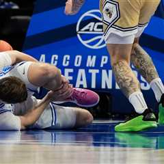 Duke’s Cooper Flagg in wheelchair after suffering injury in major March Madness scare