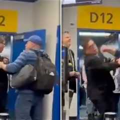 Angry Traveler Punches Out Airline Agent at Airport Gate, on Video