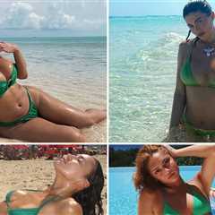 Luscious Ladies in Green Bikinis ... Luck O' the Irish!