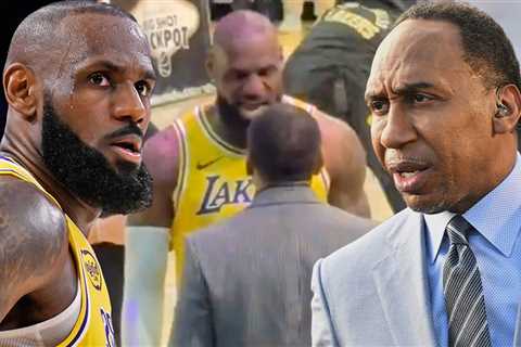 LeBron James, Stephen A. Smith Get In Tense Conversation Before Lakers Game