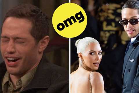 Pete Davidson Was Asked About His Relationship With Kim Kardashian On Live TV, And It Was So..