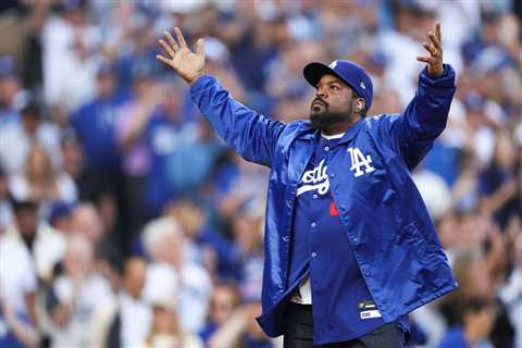 Ice Cube Delivered the World Series Trophy to His Beloved L.A. Dodgers on Opening Day in..