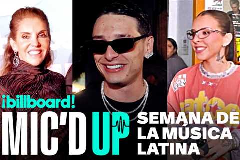 Peso Pluma, J Balvin, Sanz & More Go Behind the Scenes in Billboard’s Mic’d Up