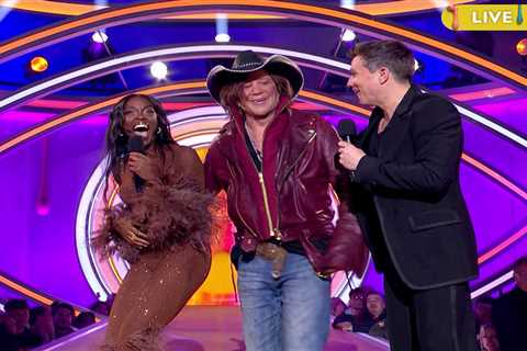 Celebrity Mickey Rourke Gets Distracted by Big Brother Host AJ Odudu